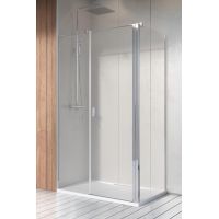 Radaway Nes 8 KDS II ścianka prysznicowa 80 cm boczna chrom/szkło przezroczyste 10080080-01-01