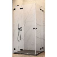 Radaway Essenza Pro Black KDD drzwi prysznicowe 100 cm lewe czarny mat/szkło przezroczyste 10096100-54-01L
