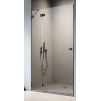 Radaway Essenza Pro Black DWJ drzwi prysznicowe 100 cm lewe czarny mat/szkło przezroczyste 10099100-54-01L