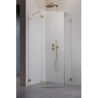 Radaway Essenza Pro Brushed Gold PTJ drzwi prysznicowe lewe złoty szczotkowany/szkło przezroczyste 10100000-99-01L