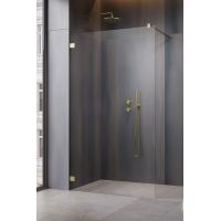 Radaway Essenza Pro Brushed Gold Walk-In ścianka prysznicowa walk-in 110 cm złoty szczotkowany/szkło przezroczyste 10103110-99-01