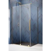 Radaway Furo Gold KDJ drzwi prysznicowe 47,2 cm lewe złoty połysk/szkło przezroczyste 10104472-09-01L