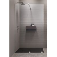 Radaway Furo Walk-In ścianka prysznicowa 79,4 cm do drzwi prysznicowych szkło przezroczyste 10110794-01-01