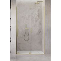 Radaway Furo Brushed Gold DWJ drzwi prysznicowe 47,2 cm wnękowe lewe złoty szczotkowany/szkło przezroczyste 10107472-99-01L