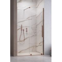 Radaway Furo Brushed Copper DWJ drzwi prysznicowe 52,2 cm lewe miedź szczotkowana/szkło przezroczyste 10107522-93-01L