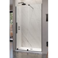 Radaway Furo Black DWJ drzwi prysznicowe 57,2 cm wnękowe prawe czarny mat/szkło przezroczyste 10107572-54-01R