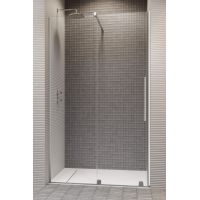 Radaway Furo DWJ drzwi prysznicowe 130 cm wnękowe lewe chrom/szkło przezroczyste 10107672-01-01L/10110630-01-01