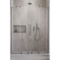Radaway Furo Brushed Gunmetal DWD drzwi prysznicowe 41,3 cm rozsuwane gunmetal szczotkowany/szkło przezroczyste 10108413-92-01