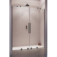 Radaway Furo DWD drzwi prysznicowe 43,8 cm czarny mat/szkło przezroczyste 10108438-54-01