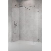 Radaway Essenza Pro 8 Brushed Nickel Walk-in III ścianka prysznicowa walk-in 80 cm nikiel szczotkowany/szkło przezroczyste 1012080-91-01