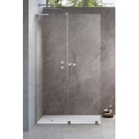 Radaway Furo SL Walk-In drzwi prysznicowe 48,8 cm lewe nikiel szczotkowany/szkło przezroczyste 10306488-91-01L