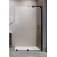 Radaway Furo SL Black Walk-In drzwi prysznicowe 63,8 cm prawe czarny mat/szkło przezroczyste 10306638-54-01R