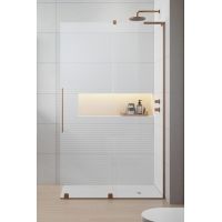 Radaway Furo SL Brushed Copper Walk-In drzwi prysznicowe 63,8 cm prawe miedź szczotkowana/szkło przezroczyste 10306638-93-01R