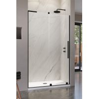 Radaway Furo SL Black DWJ drzwi prysznicowe 62,2 cm lewe czarny mat/szkło przezroczyste 10307622-54-01L