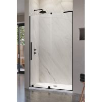 Radaway Furo SL Black DWJ drzwi prysznicowe 110 cm wnękowe prawe czarny mat/szkło przezroczyste 10307572-54-01R/10110530-01-01