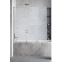 Radaway Furo SL Brushed Nickel PND II drzwi parawanu 53,8 cm 2-częściowy nikiel szczotkowany/szkło przezroczyste 10309538-91-01L