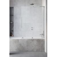 Radaway Furo SL Brushed Nickel PND II drzwi parawanu 53,8 cm 2-częściowy nikiel szczotkowany/szkło przezroczyste 10309538-91-01R