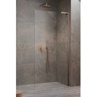 Radaway Modo SL Brushed Copper II ścianka prysznicowa walk-in 110 cm miedź szczotkowany/szkło przezroczyste 10319114-93-01R
