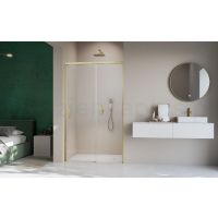 Radaway Idea 8 Brushed Gold DWJ drzwi prysznicowe 64 cm rozsuwane prawe złoty szczotkowany/szkło przezroczyste 10330770-99-01R