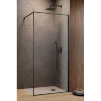 Radaway Modo F II ścianka prysznicowa walk-in 110 cm gunmetal szczotkowany/szkło przezroczyste 10409114-92-01