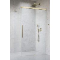 Radaway Idea 8 Brushed Gold QL KDJ drzwi prysznicowe 56,7 cm rozsuwane złoty szczotkowany/szkło przezroczyste 10550567-99-01R