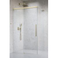 Radaway Idea 8 QL Brushed Gold KDJ drzwi prysznicowe 61,7 cm rozsuwane złoty szczotkowany/szkło przezroczyste 10560617-99-01L