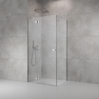 Radaway Almatea SE KDJ kabina prysznicowa 100x90 cm prostokątna chrom połysk/szkło przezroczyste 132143-01-01L 