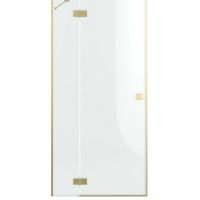 Radaway Essenza DWJ drzwi prysznicowe 120 cm lewe złoty szczotkowany/szkło przezroczyste 13850169901L