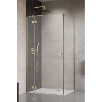 Radaway Essenza Brushed Gold KDJ drzwi prysznicowe 100 cm lewe złoty szczotkowany/szkło przezroczyste 1385040-99-01L