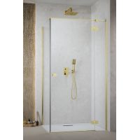 Radaway Essenza Gold KDJ drzwi prysznicowe 90 cm uchylne złoty połysk/szkło przezroczyste 1385044-09-01R