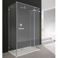 Radaway Euphoria KDJ+S ścianka prysznicowa 32,1 cm krótka prawa szkło przezroczyste 383220-01R