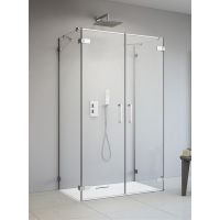 Radaway Arta DWD+2S drzwi prysznicowe 45 cm lewe chrom+/szkło przezroczyste 386051-03-01L