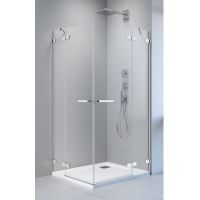 Radaway Arta drzwi prysznicowe 52 cm lewe chrom/szkło przezroczyste 386420-03-01L