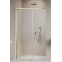 Radaway Idea Brushed Gold DWJ drzwi prysznicowe 140 cm rozsuwane złoty szczotkowany/szkło przezroczyste 387018-99-01L