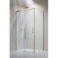 Radaway Idea Brushed Gold S1 ścianka prysznicowa 80 cm złoty szczotkowany/szkło przezroczyste 387051-99-01R