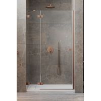 Radaway Essenza Pro Brushed Copper DWJ drzwi prysznicowe 100 cm wnękowe lewe miedź szczotkowana/szkło przezroczyste 10099100-93-01L