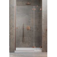 Radaway Essenza Pro Brushed Copper DWJ drzwi prysznicowe 90 cm wnękowe prawe miedź szczotkowana/szkło przezroczyste 10099090-93-01R