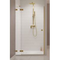 Radaway Essenza Pro Brushed Gold DWJ drzwi prysznicowe 90 cm wnękowe lewe złoty szczotkowany/szkło przezroczyste 10099090-99-01L