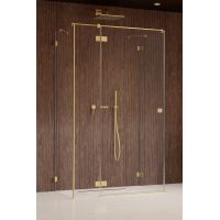 Radaway Essenza Pro Brushed Gold KDJ+S drzwi prysznicowe 90 cm lewe złoty szczotkowany/szkło przezroczyste 10097390-99-01L