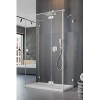 Radaway Essenza Pro White KDJ+S drzwi prysznicowe 80 cm prawe biały mat/szkło przezroczyste 10097380-04-01R