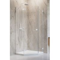 Radaway Essenza Pro White PTJ drzwi prysznicowe lewe biały mat/szkło przezroczyste 10100000-04-01L