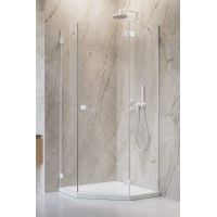 Radaway Essenza Pro White PTJ drzwi prysznicowe prawe biały mat/szkło przezroczyste 10100000-04-01R