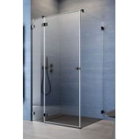 Radaway Essenza Pro Black KDJ drzwi prysznicowe 90 cm lewe czarny mat/szkło przezroczyste 10097090-54-01L
