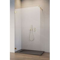 Radaway Essenza Pro Gold Walk-In ścianka prysznicowa 90 cm wolnostojąca złoty/szkło przezroczyste 10103090-09-01