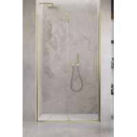 Radaway Furo Brushed Gold DWJ drzwi prysznicowe 52,2 cm lewe złoty szczotkowany/szkło przezroczyste 10107522-99-01L