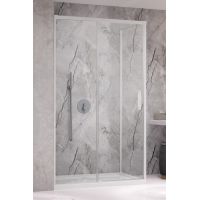 Radaway Idea White KDJ S1 ścianka prysznicowa 80 cm boczna prawa biały mat/szkło przezroczyste 387051-04-01R