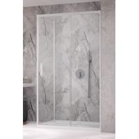 Radaway Idea White KDJ drzwi prysznicowe 110 cm prawe biały mat/szkło przezroczyste 387041-04-01R
