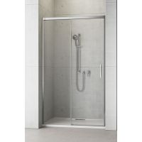 Radaway Idea DWJ drzwi prysznicowe 130 cm wnękowe lewe chrom/szkło przezroczyste 387017-01-01L
