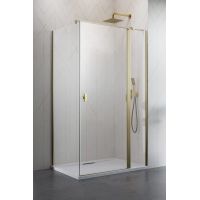 Radaway Nes Brushed Gold KDJ drzwi prysznicowe 90 cm uchylne lewe złoty szczotkowany/szkło przezroczyste 10032090-99-01R
