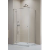 Radaway Essenza 8 Brushed Nickel KDJ ścianka prysznicowa 23,7 cm nikiel szczotkowany/szkło przezroczyste 10470237-91-01L